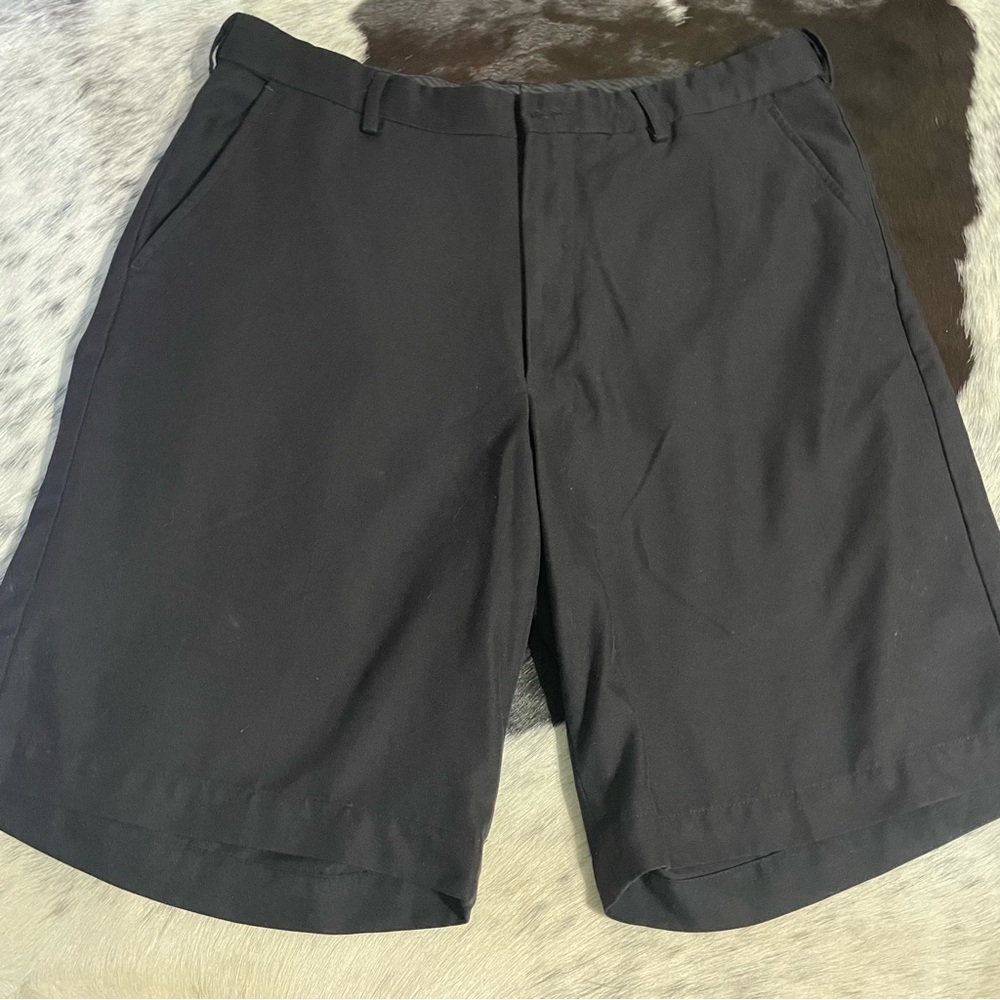Savane‎ Black Men’s Shorts Size 33 Elastic Sides  EUC